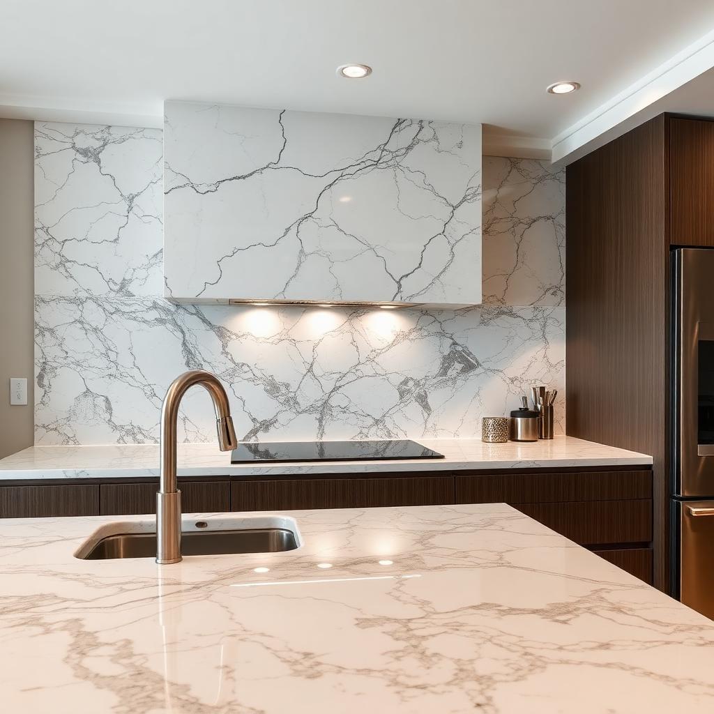Granite kitchen countertop installation